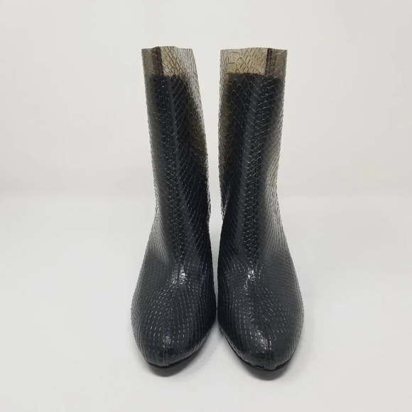 Charles & Keith Snake Print See-Through Boots 37 - Picture 4 of 13